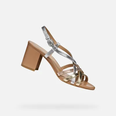 Produktbild von Geox Goldene Damensandalen Virnilisa 65 S 39