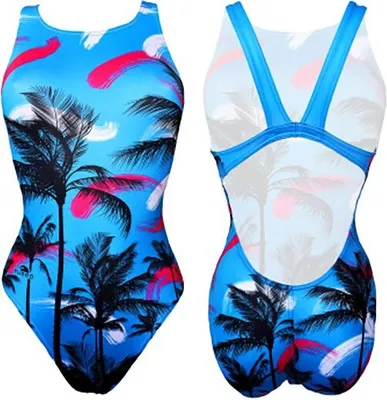 Produktbild von Turbo Blue Palm Badeanzug Blau 3XL Frau Blau 3XL