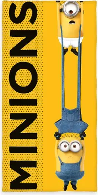 Productafbeelding van Minions badhanddoek / strandhanddoek, 100% katoen (velours), 75x150 cm