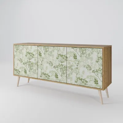 Immagine prodotto di Spacerebels cassettiera a 3 ante - credenza cassettiera - credenza alta - mobile armadio - soggiorno camera da letto - 57,5×164,5×42 (HxLxP)