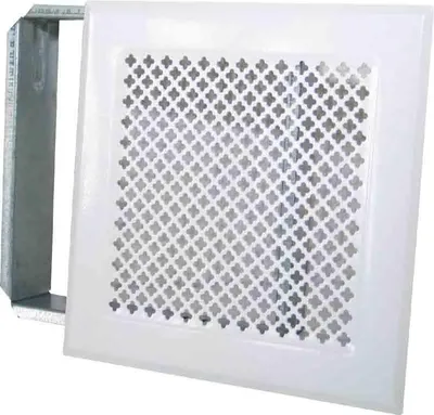 Produktbild von Kaminrost mit Vorrahmen 170 x 170 mm Farbe weiß
