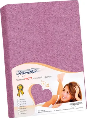 Obrázek produktu pro Prostěradlo froté - Fialová - 200x220