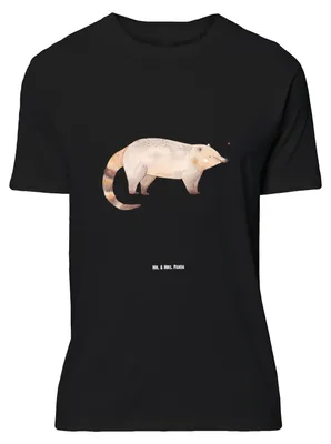 Produktbild von Mr. & Mrs. Panda Größe L T-Shirt Nasenbaer - Schwarz - Geschenk, Shirt, mit Spruch, Lustige Sprüche, Nasenbären, Rüsselbär, Tshirt, Bär, Nasenbär