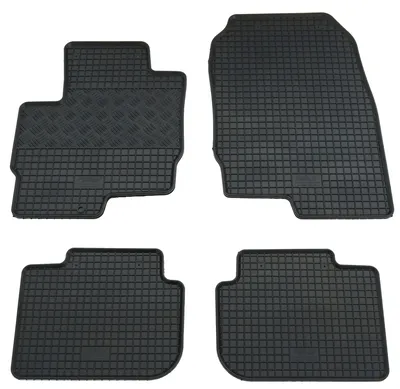 Gummifußmatten Set 4-teilig für Mitsubishi Colt 6 Z30 (11/2008-2012), schwarz