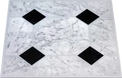 Produktbild von Design Vinylfliese selbstklebend 1,2 mm marmor schwarz-weiss