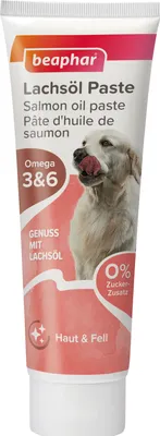 Produktbild von beaphar Lachsöl Paste für Hunde, 100g