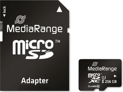 Produktbild von 256 GB microSDXC (schwarz, Class 10)