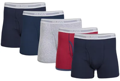 Productafbeelding van Gildan heren boxershorts, korte pijp, multipack, retroshorts, marineblauw/donkerblauw