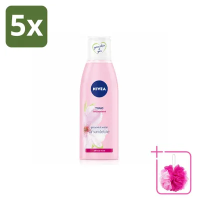 Produktbild von 5 x NIVEA Essentials Beruhigendes Gesichtswasser - für trockene & sensible Haut - 200 ml - Sparpackung - 5 Stücke