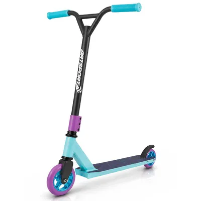 Produktbild von ArtSport Stunt Scooter Retro Purple - Trick Roller für Kinder & Jugendliche - 360° Lenker, 100 mm Alu Räder - Kinderroller Blau Lila Schwarz