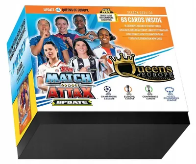 Zdjęcie produktu dla Topps Queens of Europe Pack UEFA Champions League Match Attax Update Collection 2024/25 Trading and Collectible Card Game