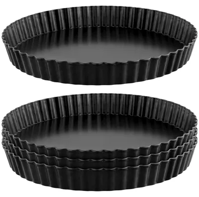 4er-Set runde Kuchenform 20 cm mit Hebeboden, Antihaftbeschichtung