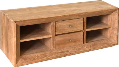 Produktbild von Teako Design Lowboard Hammerdal Teakholz Massiv 120x45cm mit Schubfach