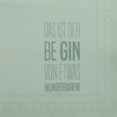 Produktbild von Cocktailserviette "Das ist der Be Gin..."