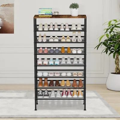 Immagine prodotto di Portascarpe - Armadietto per scarpe - Contenitore per scarpe - Supporto per scarpe - Organizzatore per scarpe - 8 livelli