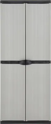 Obrázok produktu pre vidaXL Záhradná skriňa s 3 policami šedá a čierna 68x40x168 cm