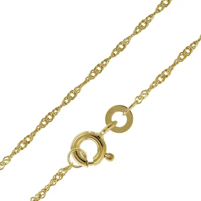 trendor 41050 Damen-Kette 333 Gold / 8 Karat Singapur-Collier 1,2 mm breit 1