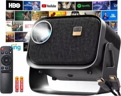 Produktbild von Tragbarer Full Hd 6000Lm Wifi 2.4/5Ghz Android Bluetooth Drehbarer Projektor