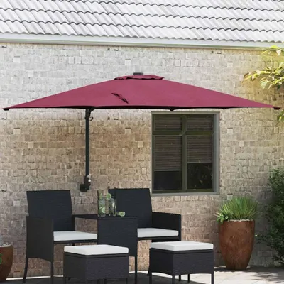 Obrázok produktu pre Maison Exclusive – záhradný slnečník, rozmer 248,5 x 247,5 x 160 cm, materiál: polyester a oceľ