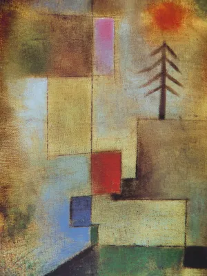 Produktbild von Paul Klee Kunstdruck Bild - Kleines Tannenbild, 1922 (80 x 60 cm)