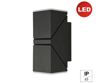 Obrázok produktu pre LED vonkajšie nástenné svietidlo E2 Lyra IP65 12 W 1700 lm 4000 K antracit