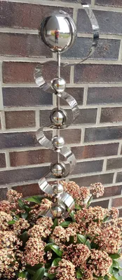 Produktbild von Skulptur Uranus Edelstahl 127 cm Gartendekoration Beetstecker Gartenstecker