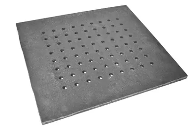 Obrázok produktu pre SEZAM rošt na kachle 38 x 35 cm liatinový liatinový rošt s otvormi krbový rošt štvorcový rošt na popol stolový rošt na kachle rošt na kachle krbový rošt