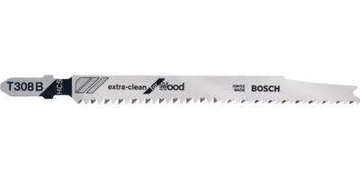 Produktbild von Stichsägeblatt T 308 B Extraclean for Hard Wood L.117mm Zahnt.2,2mm XC 5er Pack