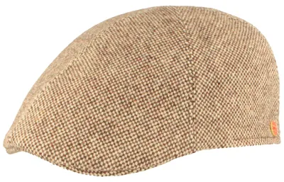Image de Casquette plate Mayser 6 pièces, en laine chinée, beige, taille 56