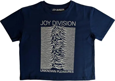 Image de Joy Division - "Unknown Pleasures" Kurzes Top für Damen RO5637 (L) (Jeansblau)
