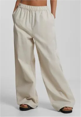 Obrázok produktu pre Dámske nohavice Urban Classics Dámske ľanové široké nohavice softseagrass - 5XL