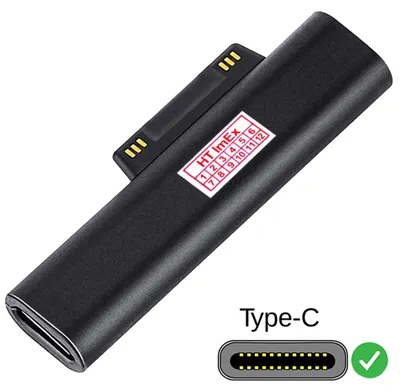 Produktbild von USB Typ C PD Ladekabel Adapter Konverter kompatibel für Surface Pro 3 4 5 6 7