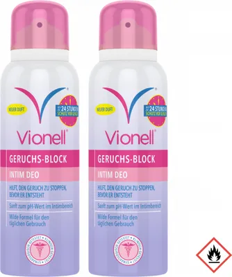 Obrázek produktu pro Vionell deodorant proti zápachu intimní jemný okamžitá svěžest 125ml balení 2 ks