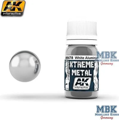Obrázok produktu pre AK Interactive S.L. AK-478 AK Xtreme Metal White Aluminium 30 ml