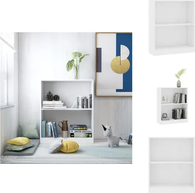Zdjęcie produktu dla vidaXL Regał na książki biały 60x24x74,5 cm Materiał drewnopochodny - Regały i półki na książki