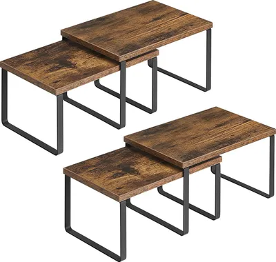 Produktbild von Gewürzregale, 4er-Set, Vintage, braun-schwarz