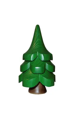 Produktbild von Dekoration Holzbaum Fichte bunt Höhe 18cm NEU