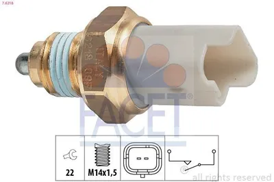 Produktbild von FACET Rückfahrschalter 7.6218 unten für OPEL Corsa F