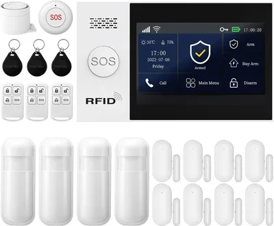 Immagine prodotto di Sistema di allarme domestico, set con touchscreen, telecamera e controllo tramite app