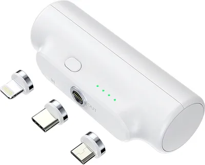 Produktbild von ANTCOOL Magnetic Power Bank 3-in-1 Kleine tragbare mobile Power Bank Geeignet für Android, Type-c, Apple