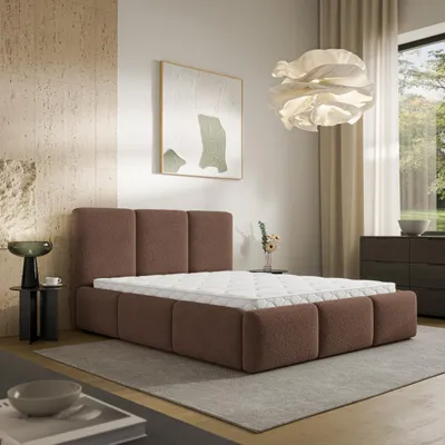 Produktbild von Masseno Polsterbett ARSIL 180x200 cm, Polsterbett mit Bettkästen -Braun, QUELLE 25