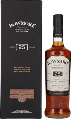 Produktbild von Bowmore 25 Jahre Islay Single Malt Scotch Whisky in Geschenkpackung | 43 % vol | 0,7 l