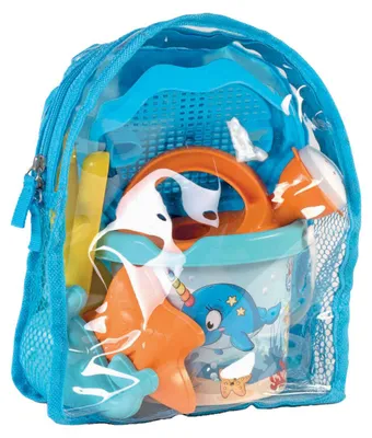 Image de Sac à dos Androni avec set de plage pour baleines, 7 pièces.