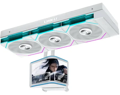 Image de Lian Li HydroShift II OLED, système de refroidissement liquide tout-en-un (AIO) 360 avec ventilateur UNI FAN TL et écran OLED