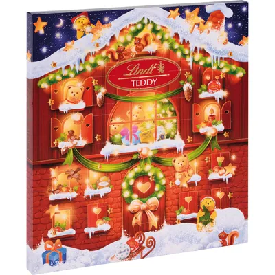Zdjęcie produktu dla Kalendarz adwentowy Lindt mały miś osładza czas oczekiwania 128g