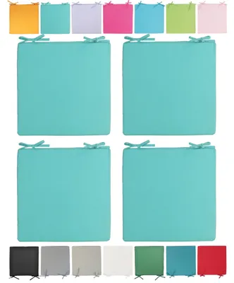 Produktbild von JACK Outdoor Stuhlkissen 40x40cm Lounge Kissen Auflage Wasserfest Sitzkissen Garten Lotus Effekt, Farbe:Aqua, Stückzahl:4x