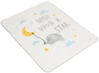 Obrázok produktu pre Detská deka Cangaroo - Softy Wish a upon a star, 110 x 140 cm, biela