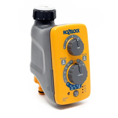 Obrázek produktu pro Hozelock 2214, Mechanický časovač zalévání, 60 min, Šedá, Žlutá, 1 kusů