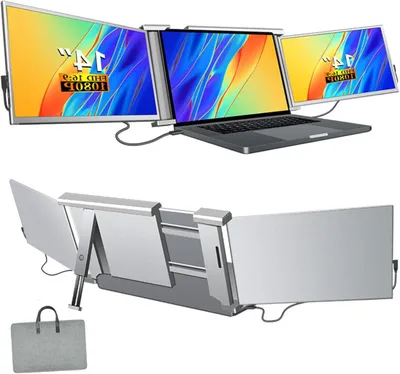 Productafbeelding van Draagbare Dual Monitor - 14 Inch Full HD IPS - Laptop Extensie - USB-C & HDMI - Plug & Play