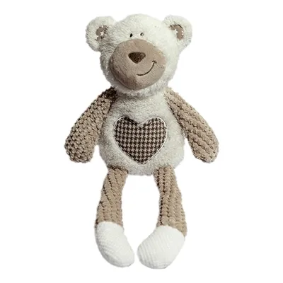 Produktbild von Rosewood Benjamin Bear Plüschspielzeug 40 cm, Kuschelbär mit Quietscher, für Welpen und Hunde, Braun